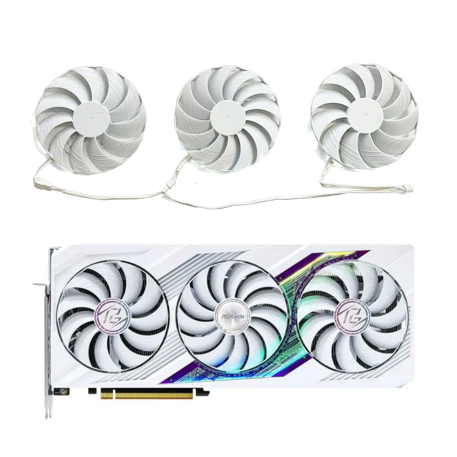 Rx 7900 Xt 20Gb - พัดลมระบายความร้อนใหม่ CF1010H12S สำหรับการ์ดจอ Asrock Radeon RX