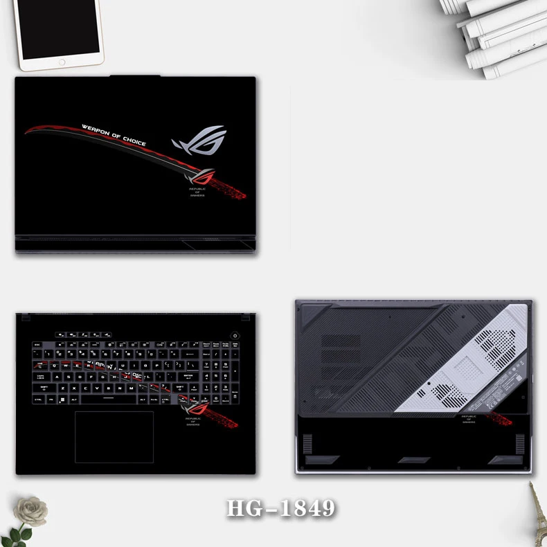 Rtx 3090 24Gb Gddr6X - แฟชั่นแล็ปท็อปสติกเกอร์ทาสีสำหรับ ASUS ROG Strix G16 (2025)