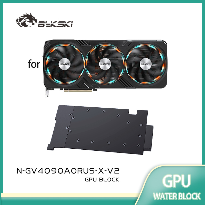 Rtx 4090 Water Block Full Cover - บล็อกน้ำ Bykski สำหรับการ์ดจอ Gigabyte GeForce RTX