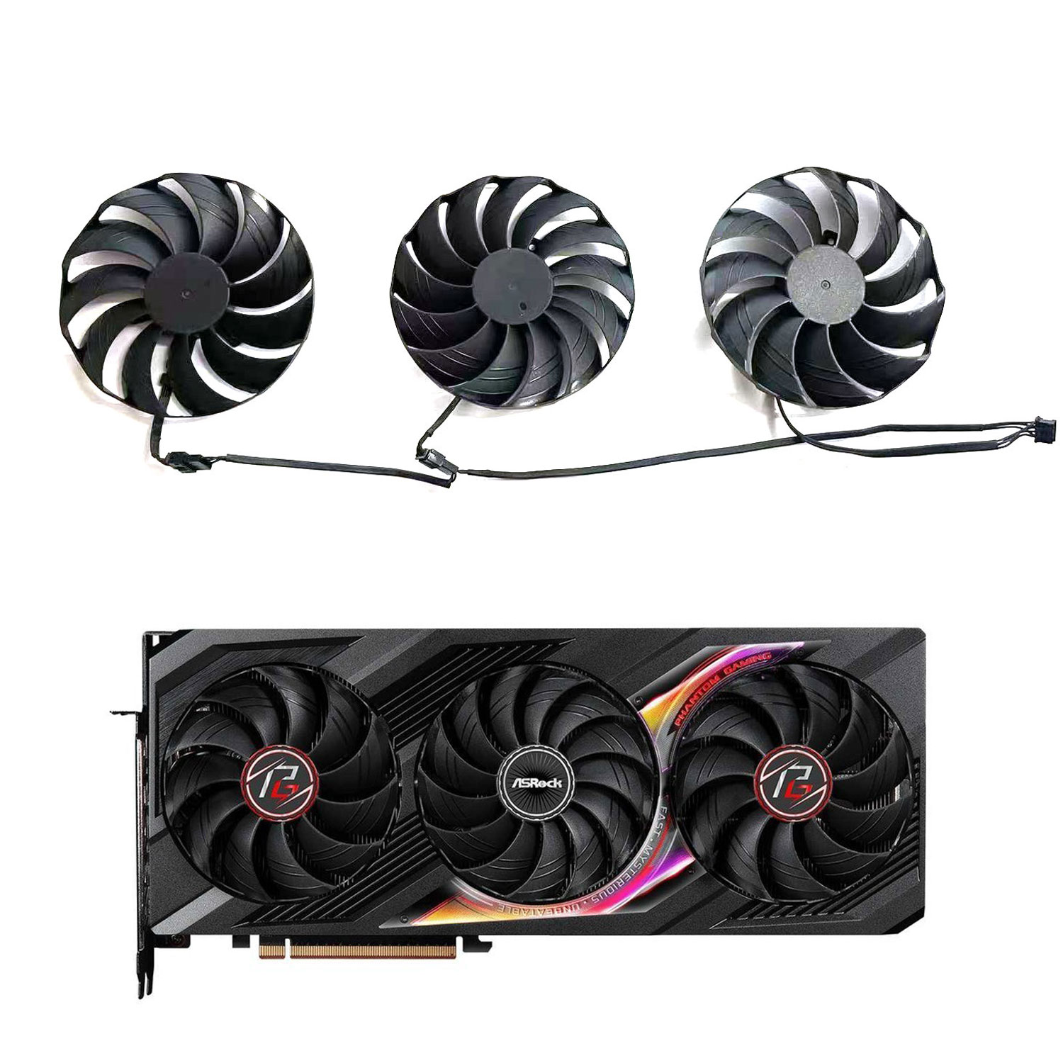 Rx 7800 Xt 16Gb - พัดลมทดแทนสำหรับการ์ดจอ Asrock Radeon RX 7800 XT