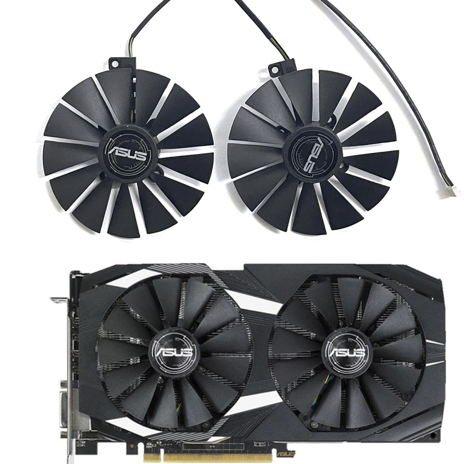 Rtx 3090 24Gb Gddr6X - T129215SM 95 มม.พัดลมระบายความร้อนสำหรับ ASUS STRIX RX