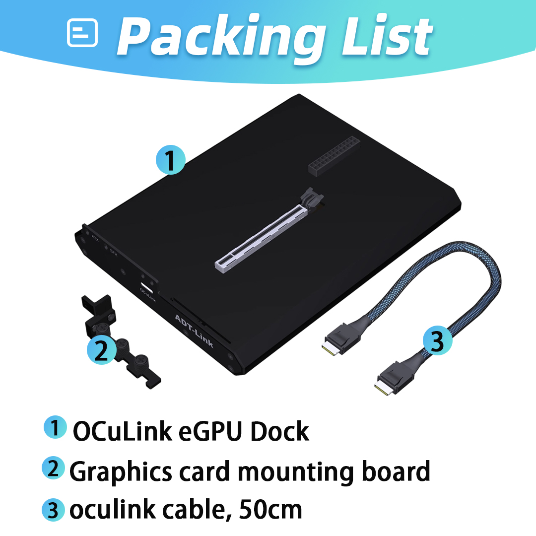 แท่นเชื่อมต่อ eGPU OCuLink PCI - Oculink Gpu Dock Station บทวิจารณ์และราคา