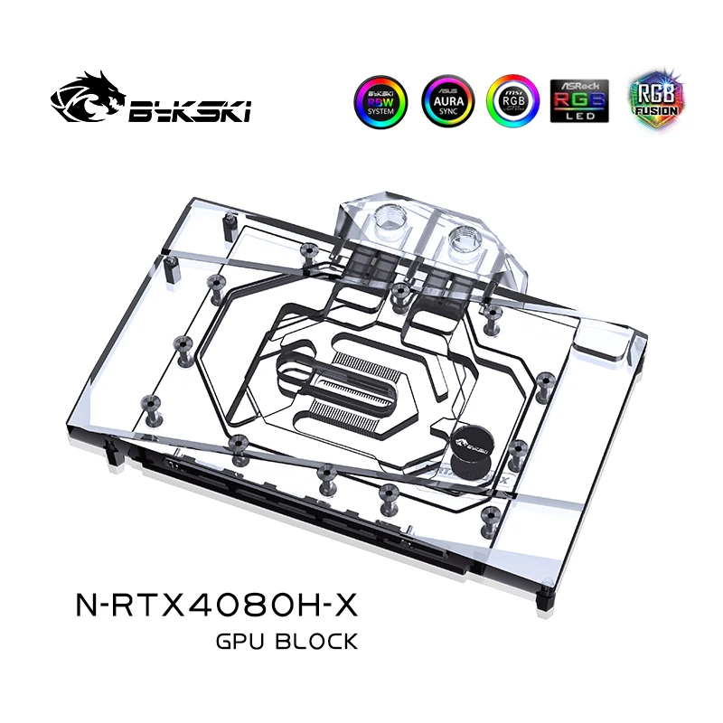 บล็อกน้ำ GPU Bykski สำหรับการ์ - Rtx 4080 Water Cooling Block บทวิจารณ์และราคา