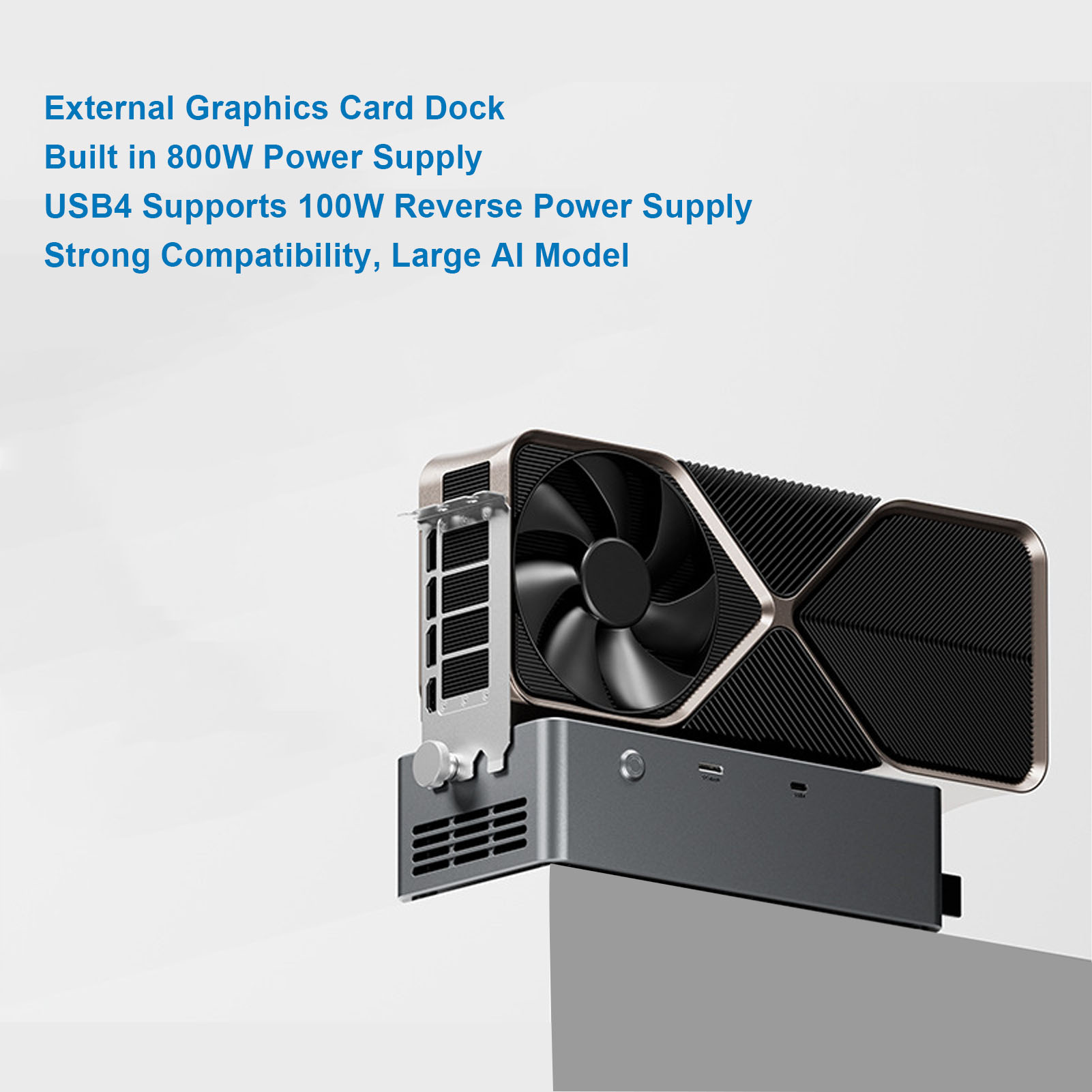 แท่นเชื่อมต่อ EGPU พร้อมพาวเวอ - Oculink Gpu Dock Station บทวิจารณ์และราคา