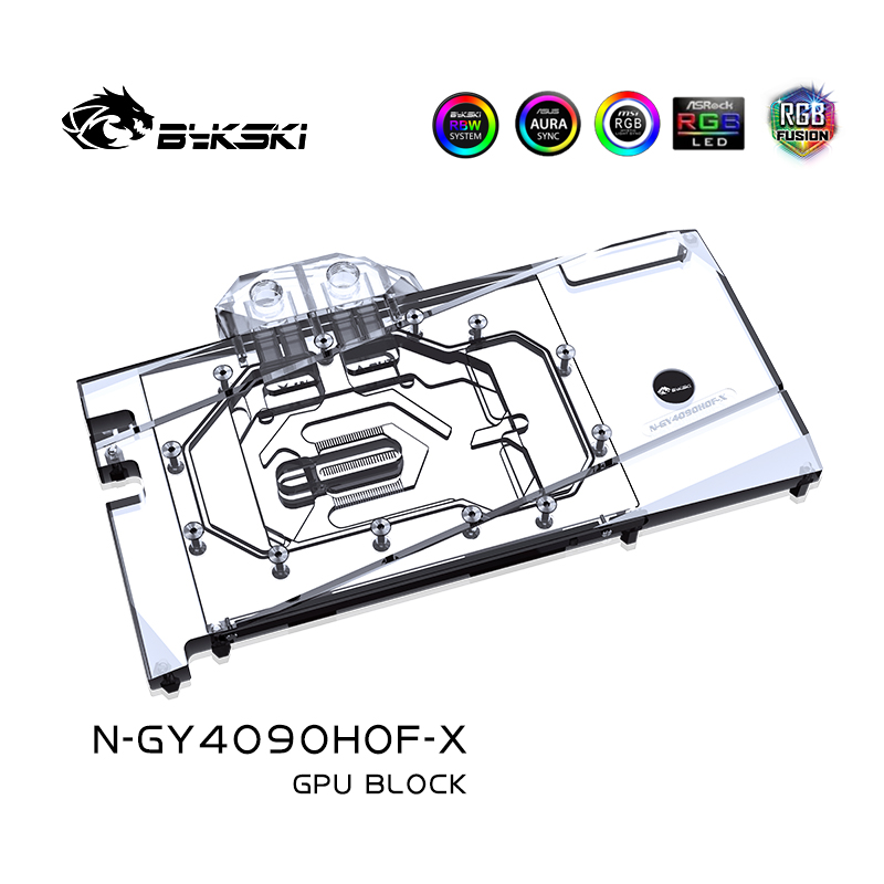 บล็อก GPU Bykski N-GY4090HOF-X - Rtx 4090 Water Block Full Cover บทวิจารณ์และราคา