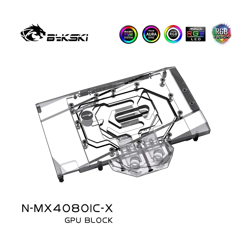 บล็อกระบายความร้อน GPU Bykski  - Rtx 4080 Water Cooling Block บทวิจารณ์และราคา