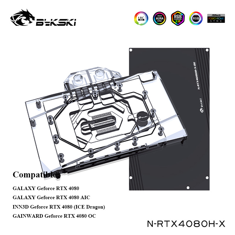 Bykski GPU Water Cooler สําหรั - Rtx 4080 Water Cooling Block บทวิจารณ์และราคา
