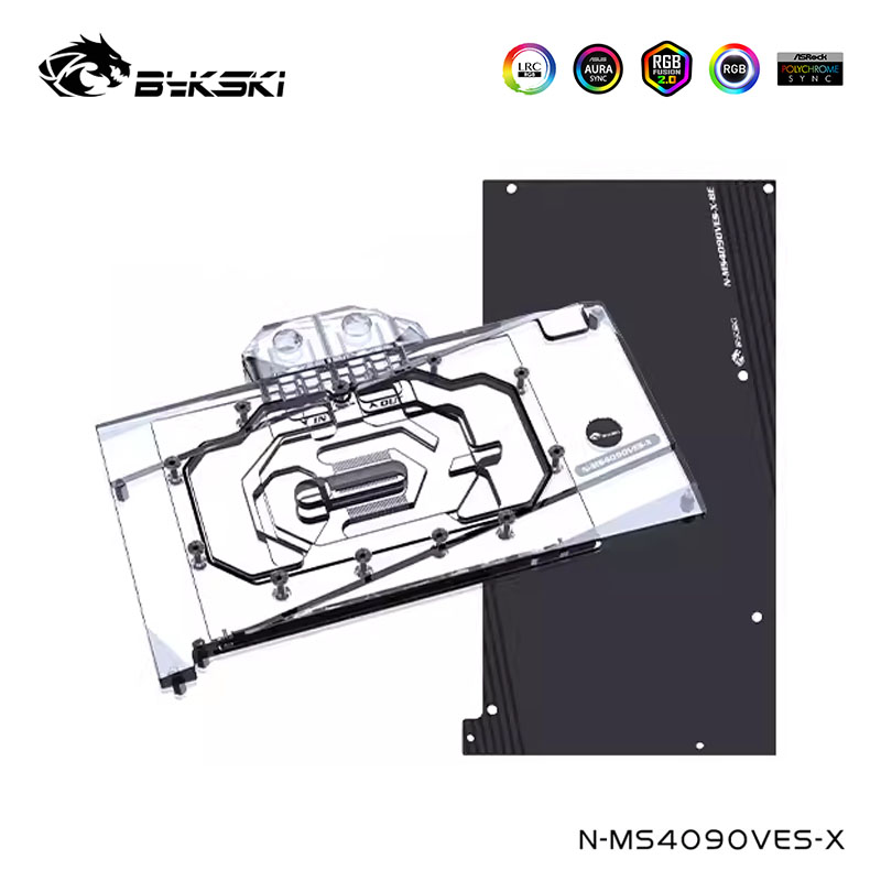 บล็อกน้ำแบบเต็มแผ่น Bykski สำห - Rtx 4090 Water Block Full Cover บทวิจารณ์และราคา