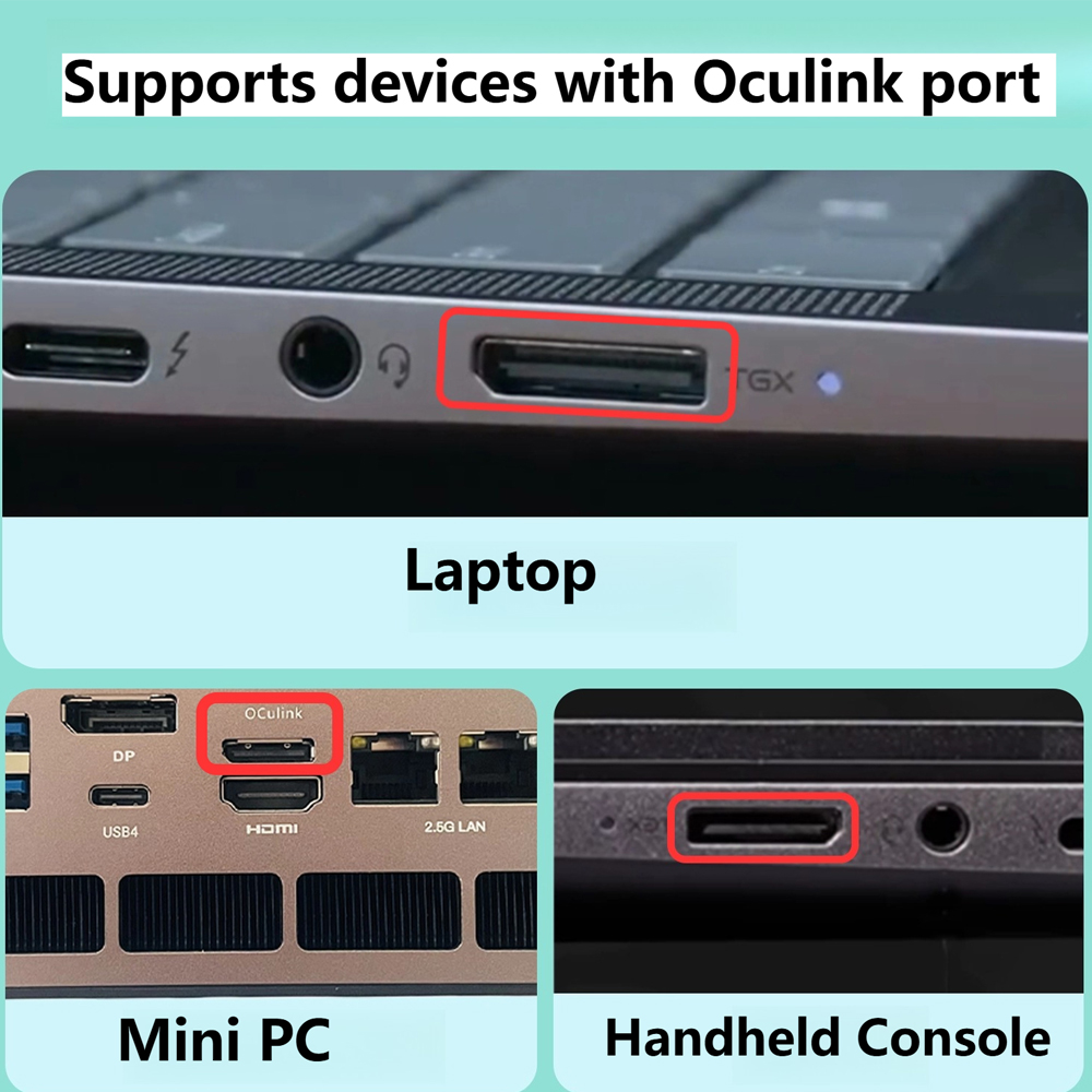 eGPU PCIE 4.0 X4 Oculink / M.2 - Oculink Gpu Dock Station บทวิจารณ์และราคา
