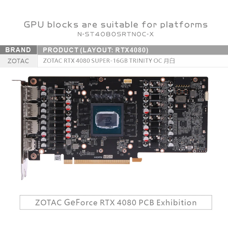 บล็อกระบายความร้อน GPU Bykski  - Rtx 4080 Super 16Gb บทวิจารณ์และราคา
