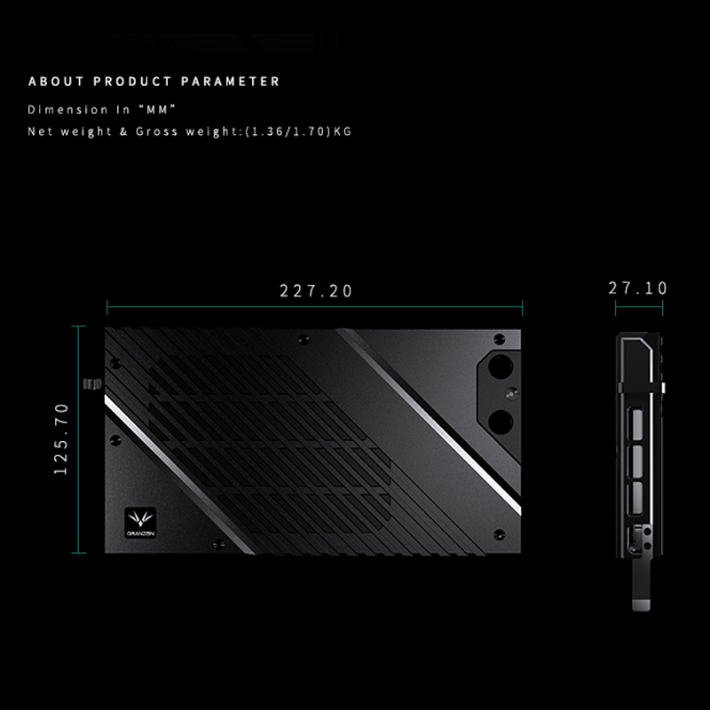 บล็อก GPU Granzon GBN-RTX4080F - Rtx 4080 Water Cooling Block บทวิจารณ์และราคา