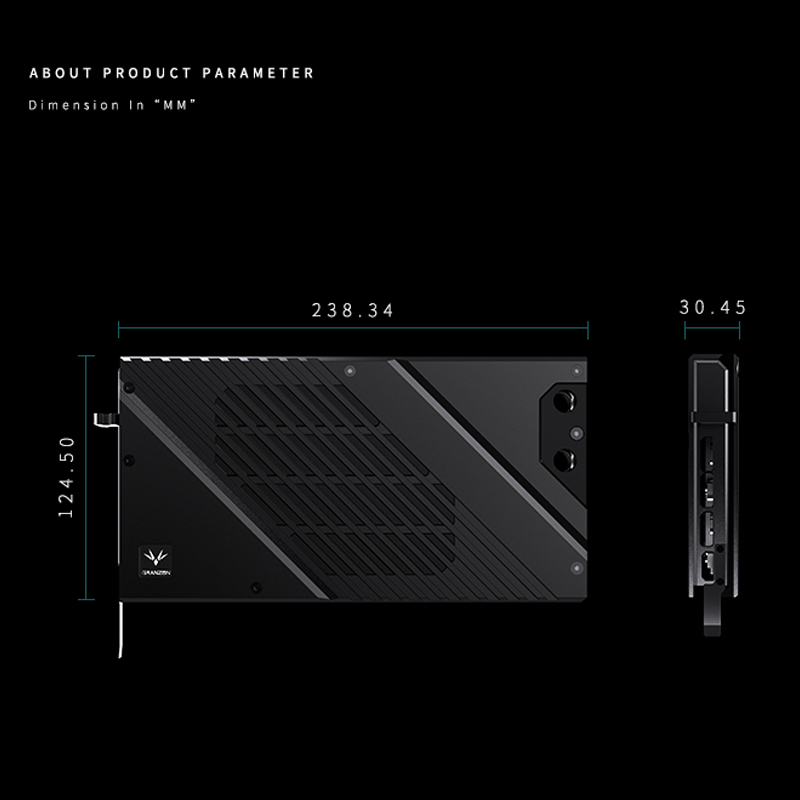 บล็อกน้ำ Granzon สำหรับ PNY RT - Rtx 4080 Water Cooling Block บทวิจารณ์และราคา