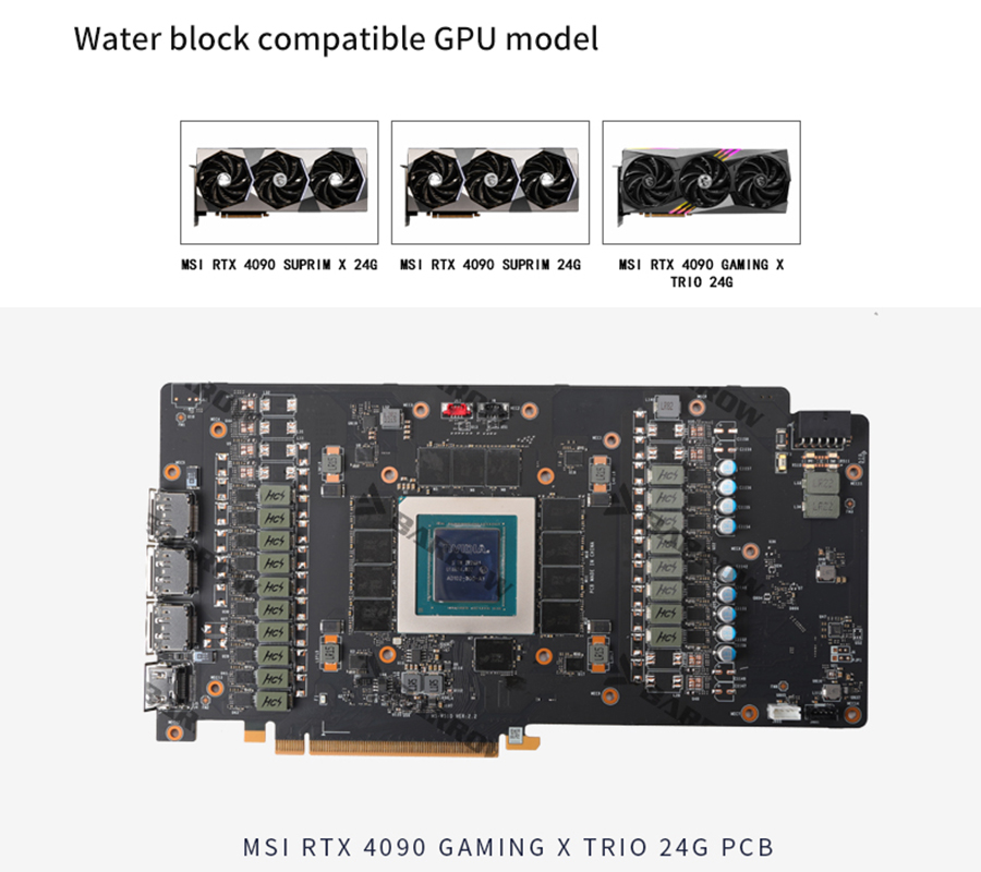 Barrow GPU Water Block สําหรับ - Rtx 4090 Water Block Full Cover บทวิจารณ์และราคา
